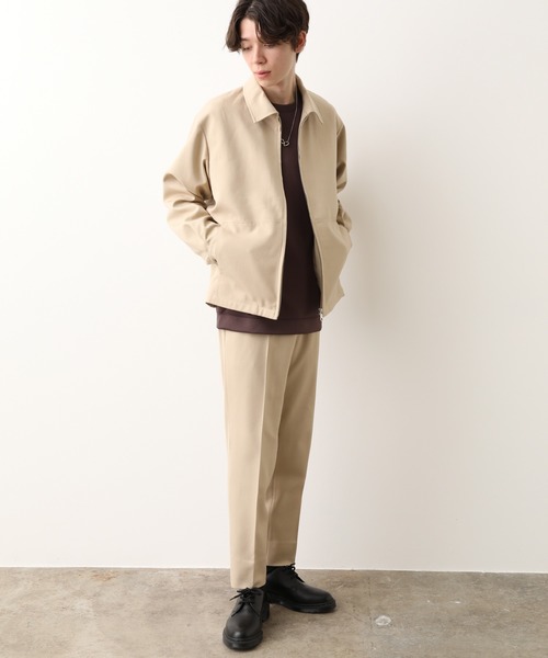 JUNRED（ジュンレッド）の「(美シルエット・高機能を兼ね備えた)ウォッシャブルサージスリム（スラックス・メンズ・ブラック/ベージュ/ベージュ系その他/サックスブルー・S/M/L/LL）」の9枚目の写真