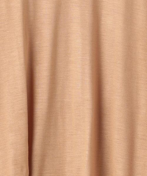 BASERANGE（ベースレンジ）の「＜BASERANGE（ベースレンジ）＞ロング スリーブ Tシャツ（Tシャツ/カットソー・レディース・ベージュ/ブラック/ナチュラル・FREE）」の8枚目の写真