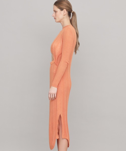 TAN（タン）の「【TAN(タン)】イレギュラーリブニットワンピース  