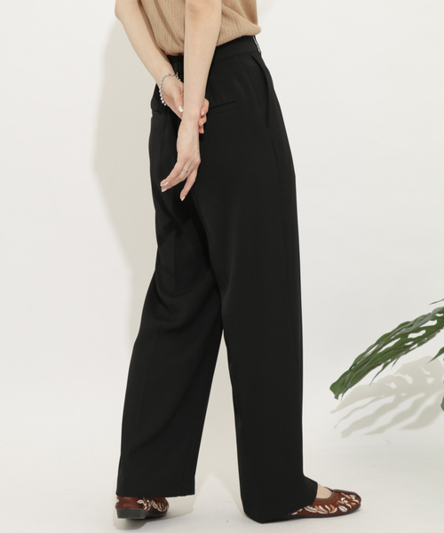 SENSE OF PLACE by URBAN RESEARCH(センスオブプレイスバイアーバンリサーチ)の「カラーワイドスラックス(その他パンツ・レディース・アイボリー/ラベンダー/ベージュ/ライトカーキ/ブラック・MEDIUM/LARGE/SMALL)」の9枚目の写真