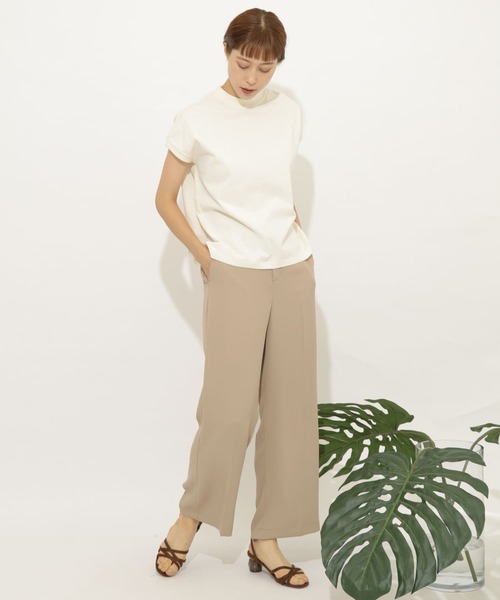 SENSE OF PLACE by URBAN RESEARCH(センスオブプレイスバイアーバンリサーチ)の「カラーワイドスラックス(その他パンツ・レディース・アイボリー/ラベンダー/ベージュ/ライトカーキ/ブラック・MEDIUM/LARGE/SMALL)」の12枚目の写真