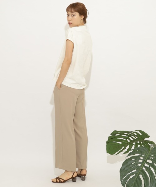 SENSE OF PLACE by URBAN RESEARCH(センスオブプレイスバイアーバンリサーチ)の「カラーワイドスラックス(その他パンツ・レディース・アイボリー/ラベンダー/ベージュ/ライトカーキ/ブラック・MEDIUM/LARGE/SMALL)」の14枚目の写真