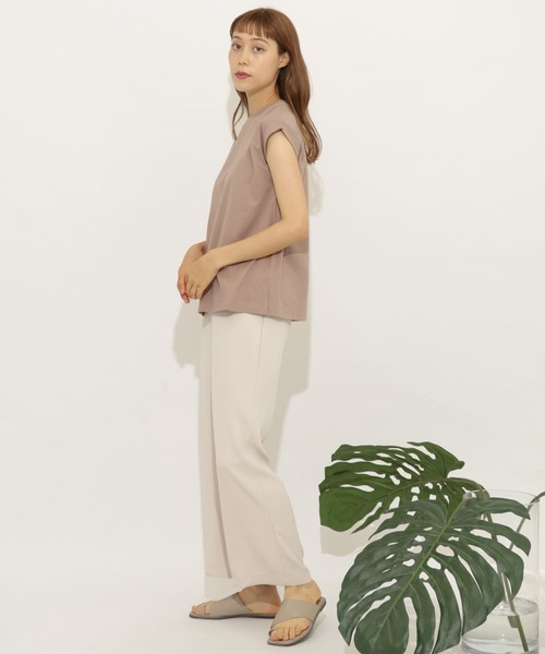 SENSE OF PLACE by URBAN RESEARCH(センスオブプレイスバイアーバンリサーチ)の「カラーワイドスラックス(その他パンツ・レディース・アイボリー/ラベンダー/ベージュ/ライトカーキ/ブラック・MEDIUM/LARGE/SMALL)」の18枚目の写真