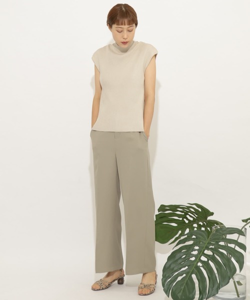 SENSE OF PLACE by URBAN RESEARCH(センスオブプレイスバイアーバンリサーチ)の「カラーワイドスラックス(その他パンツ・レディース・アイボリー/ラベンダー/ベージュ/ライトカーキ/ブラック・MEDIUM/LARGE/SMALL)」の20枚目の写真