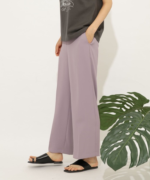 SENSE OF PLACE by URBAN RESEARCH(センスオブプレイスバイアーバンリサーチ)の「カラーワイドスラックス(その他パンツ・レディース・アイボリー/ラベンダー/ベージュ/ライトカーキ/ブラック・MEDIUM/LARGE/SMALL)」の22枚目の写真