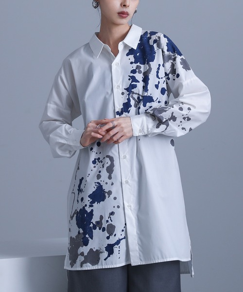 Y/ Project ワイプロジェクト　スプラッシュペイントシャツ Y/ Project ワイプロジェクト スプラッシュペイントシャツ Y/ Project
