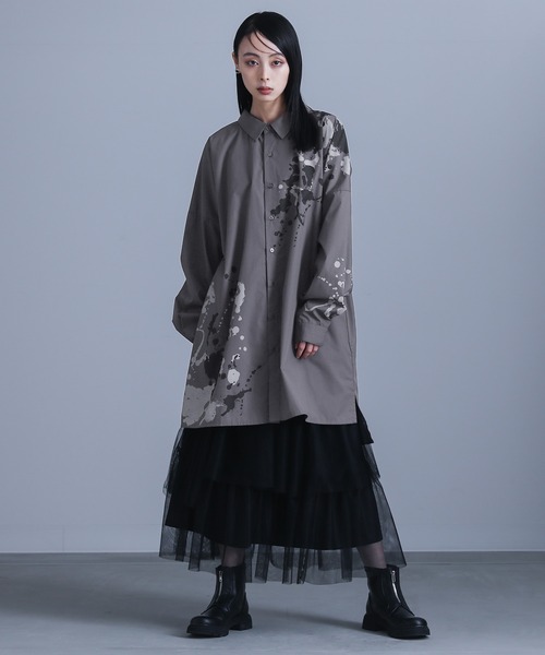 KoharuSEVENTEENTシャツ SOKTAS 〕120／2 コットンサテン シャツ