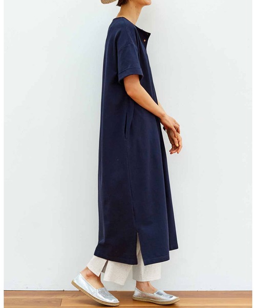 Live in comfort（リブインコンフォート）の「リブ　イン　コンフォート　ムレずに涼やか！こっそりメッシュのＵＶカットリブワイドパンツ（その他パンツ・レディース・ブラック/オートミール/杢グレー・1/2/4/3）」の7枚目の写真