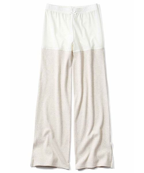 Live in comfort（リブインコンフォート）の「リブ　イン　コンフォート　ムレずに涼やか！こっそりメッシュのＵＶカットリブワイドパンツ（その他パンツ・レディース・ブラック/オートミール/杢グレー・1/2/4/3）」の15枚目の写真