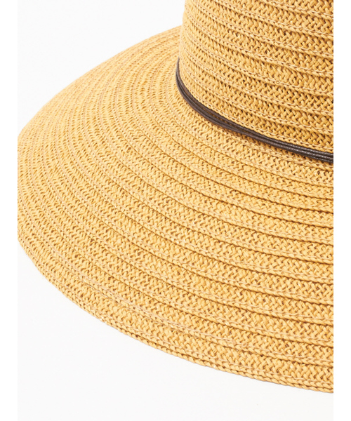 collex（コレックス）の「【紫外線対策】ペーパーつば広ハット（ハット・レディース・ベージュ/ブラウン・フリー）」の11枚目の写真