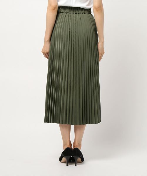 INTERPLANET(インタープラネット)の「リバーシブル配色タフタスカート(スカート・レディース・サックスブルー/ネイビー/カーキ・FREE)」の5枚目の写真