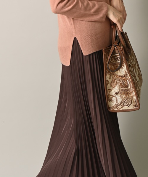 INTERPLANET(インタープラネット)の「リバーシブル配色タフタスカート(スカート・レディース・サックスブルー/ネイビー/カーキ・FREE)」の20枚目の写真