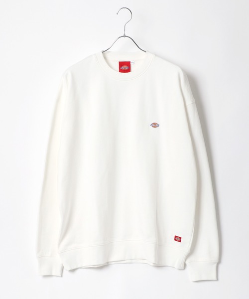 Dickies(ディッキーズ)の「Dickies/ディッキーズ ビッグシルエット ワンポイント ミニワッペン ロゴスウェット トレーナー(スウェット・メンズ・ホワイト/ブラック/ダークグリーン/ベージュ/ネイビー/ブラウン/グリーン/サックスブルー・M/L/XL)」の9枚目の写真