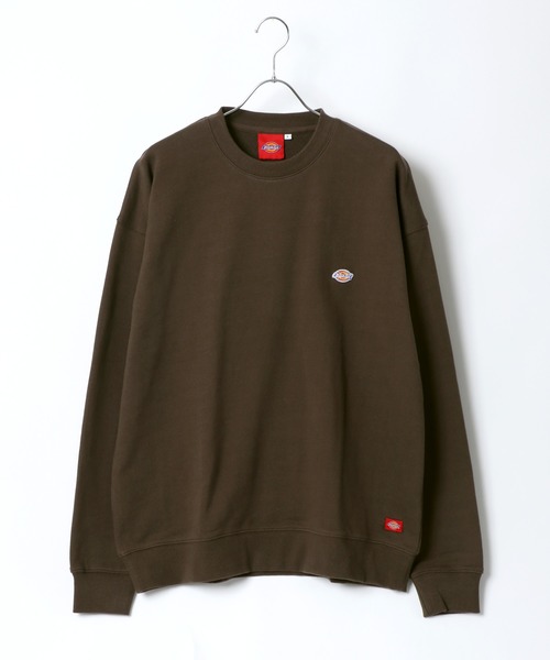 Dickies(ディッキーズ)の「Dickies/ディッキーズ ビッグシルエット ワンポイント ミニワッペン ロゴスウェット トレーナー(スウェット・メンズ・ホワイト/ブラック/ダークグリーン/ベージュ/ネイビー/ブラウン/グリーン/サックスブルー・M/L/XL)」の11枚目の写真