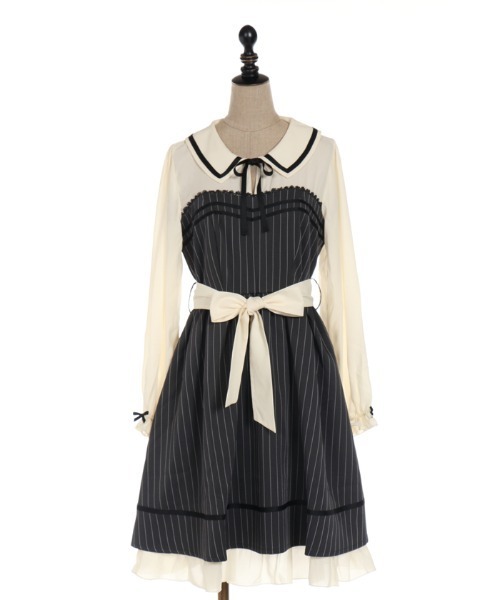 axes femme（アクシーズファム）の「ラインフレアワンピース