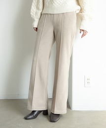 Aunt Marie's | 【低身長向けSサイズ有】起毛センタープレスフレアパンツ/ AUNT MARIE'S(その他パンツ)