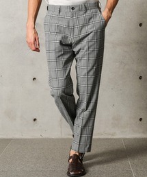 【尾州産生地】ON/OFF兼用ウールチェックパンツ