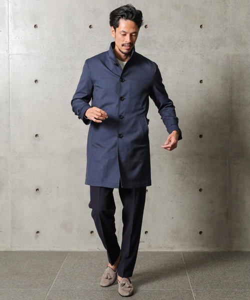 MEN'S BIGI（メンズビギ）の「【尾州産生地】ON/OFF兼用ウールチェックパンツ（スラックス・メンズ・ネイビー/グレー・01/03/02/04）」の21枚目の写真