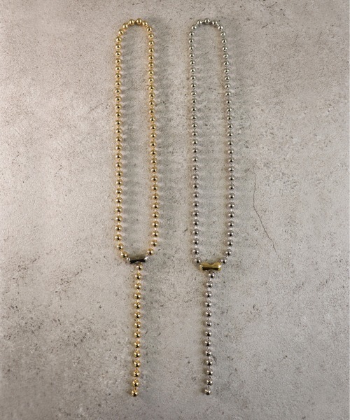 voov（ブーブ）の「チェーンボールネックレス シルバー ゴールド