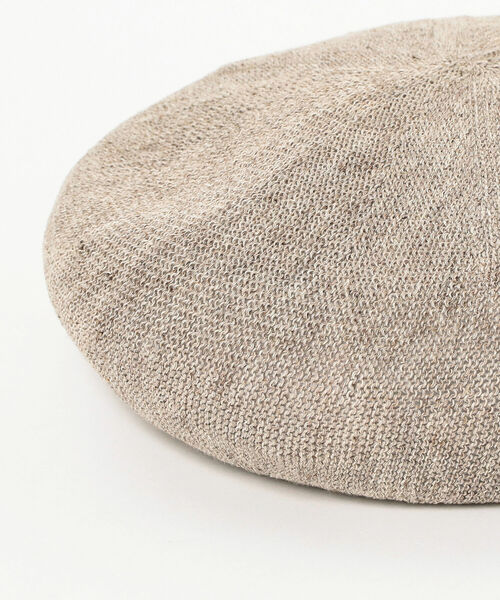 BEAMS（ビームス）の「BEAMS / リネン ベレー（ハンチング/ベレー帽・メンズ・ベージュ/チャコールグレー/ブラック・ONE SIZE）」の4枚目の写真