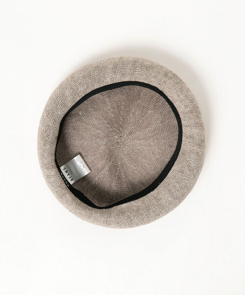 BEAMS（ビームス）の「BEAMS / リネン ベレー（ハンチング/ベレー帽・メンズ・ベージュ/チャコールグレー/ブラック・ONE SIZE）」の5枚目の写真