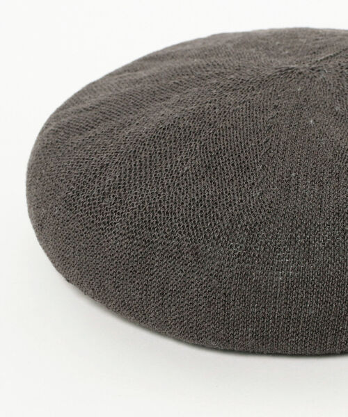 BEAMS（ビームス）の「BEAMS / リネン ベレー（ハンチング/ベレー帽・メンズ・ベージュ/チャコールグレー/ブラック・ONE SIZE）」の6枚目の写真