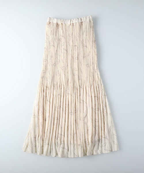 HONEYSUCKLE ROSE（ハニーサックルローズ）の「【HONEYSUCKLE ROSE】線画プリーツスカート（スカート・レディース・ライトベージュ/ブラック・M/L）」の21枚目の写真