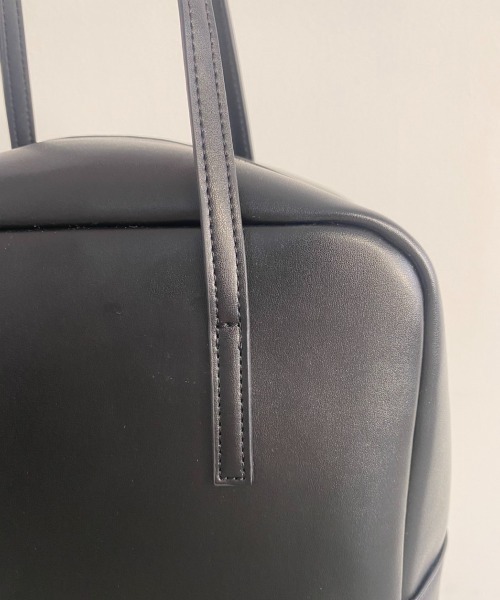 Aunt Marie's（アントマリーズ）の「レザースクエアボストン/AUNT MARIE'S（ボストンバッグ・レディース・ブラック/ベージュ・FREE）」の13枚目の写真