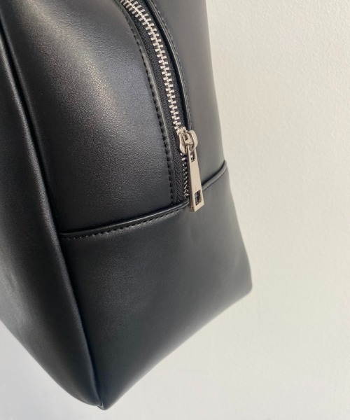 Aunt Marie's（アントマリーズ）の「レザースクエアボストン/AUNT MARIE'S（ボストンバッグ・レディース・ブラック/ベージュ・FREE）」の9枚目の写真