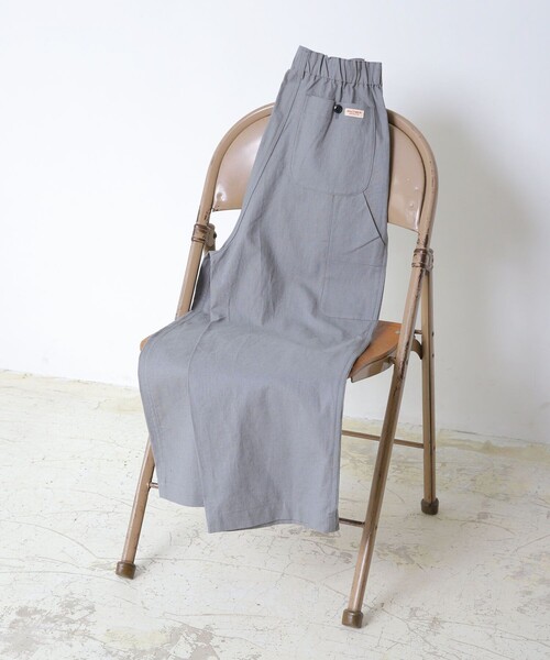 FREAK'S STORE（フリークスストア）の「【WEB限定】MACOBER/マコバー　別注コットンリネンフレンチワークパンツ（スラックス・レディース・ブラック/ベージュ/ナチュラル/サックスブルー・38/36）」の4枚目の写真