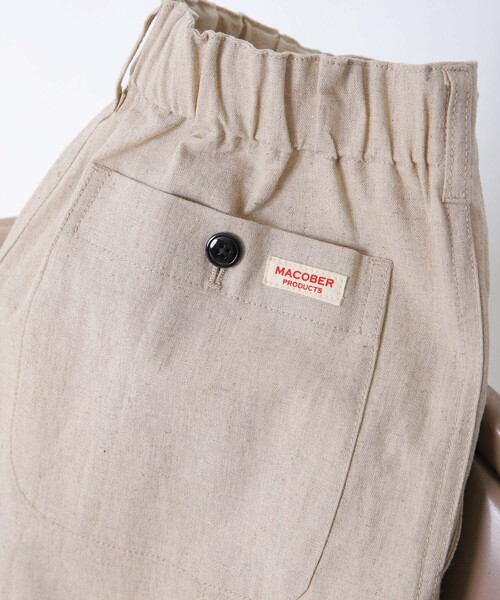 FREAK'S STORE（フリークスストア）の「【WEB限定】MACOBER/マコバー　別注コットンリネンフレンチワークパンツ（スラックス・レディース・ブラック/ベージュ/ナチュラル/サックスブルー・38/36）」の14枚目の写真
