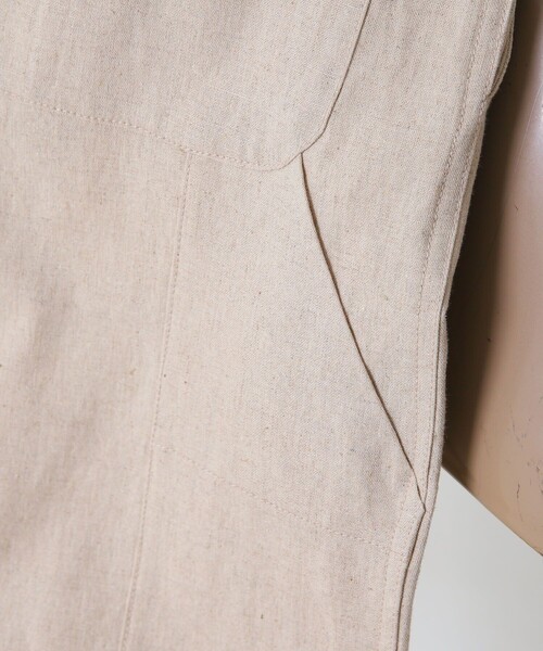 FREAK'S STORE（フリークスストア）の「【WEB限定】MACOBER/マコバー　別注コットンリネンフレンチワークパンツ（スラックス・レディース・ブラック/ベージュ/ナチュラル/サックスブルー・38/36）」の19枚目の写真