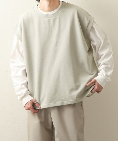 ZIP FIVE(ジップファイブ)の「【ZIP FIVE】カノコビッグニットベスト(ベスト・レディース・ベージュ/グレー/ブルー・MEDIUM/LARGE)」の17枚目の写真