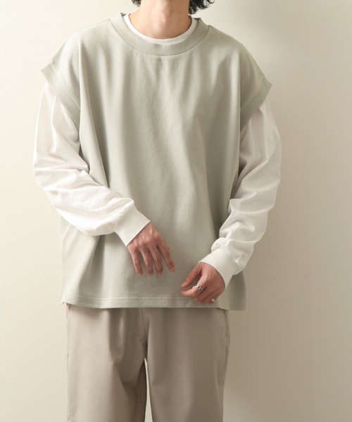 ZIP FIVE(ジップファイブ)の「【ZIP FIVE】カノコビッグニットベスト(ベスト・レディース・ベージュ/グレー/ブルー・MEDIUM/LARGE)」の5枚目の写真