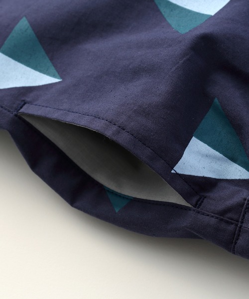 D.fesense（ディーフェセンス）の「幾何学柄ハーフパンツ（その他パンツ・キッズ・オフホワイト/ネイビー/チャコール・100cm/110cm/80ｃｍ/90cm）」の5枚目の写真