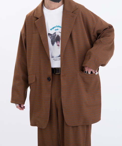 Perushu（ペルーシュ）の「ギザステッチチェックジャケット