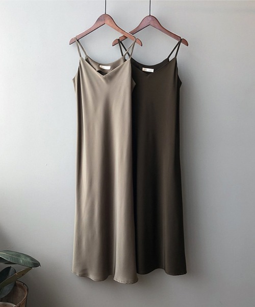 aimoha(アイモハ)の「キャミソールワンピース (SS)(ワンピース・レディース・ブラック/グリーン/チョコ・MEDIUM/LARGE)」の16枚目の写真