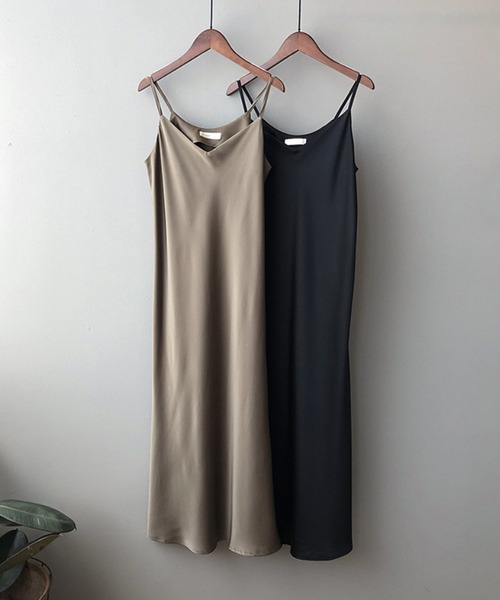 aimoha(アイモハ)の「キャミソールワンピース (SS)(ワンピース・レディース・ブラック/グリーン/チョコ・MEDIUM/LARGE)」の12枚目の写真