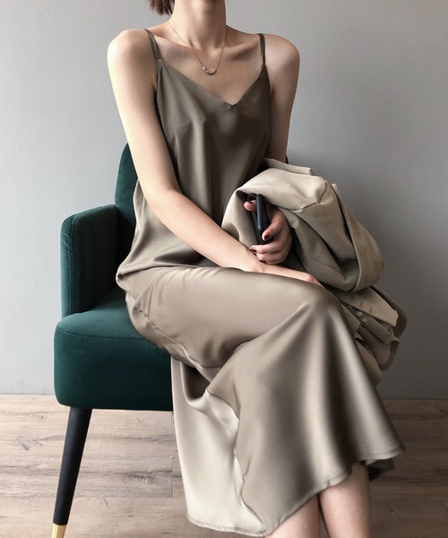 aimoha(アイモハ)の「キャミソールワンピース (SS)(ワンピース・レディース・ブラック/グリーン/チョコ・MEDIUM/LARGE)」の21枚目の写真