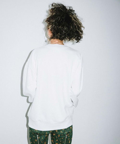 X-girl（エックスガール）の「スウェットカットソー（スウェット・レディース・ホワイト・1）」の12枚目の写真