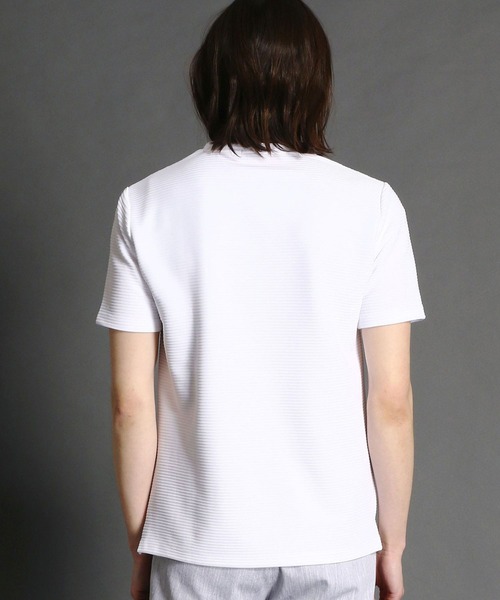 MONSIEUR NICOLE（ムッシュニコル）の「タックボーダーＴシャツ（Tシャツ/カットソー・メンズ・ブルー/ライトグレー/グレー/ホワイト/モカ・MEDIUM/LARGE/X-LARGE）」の10枚目の写真