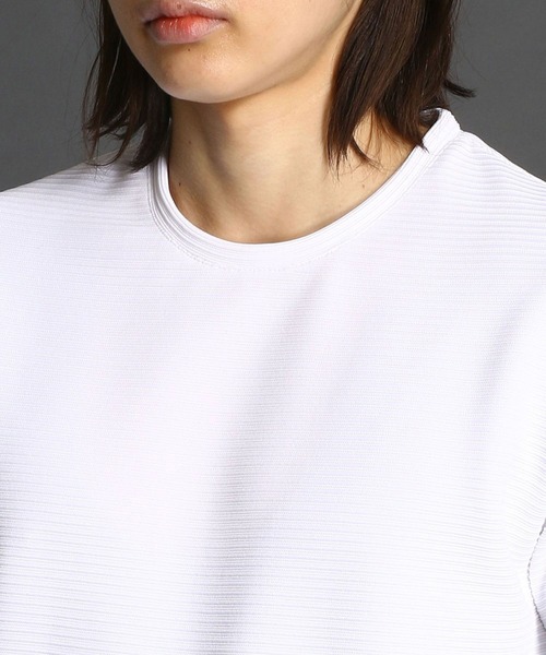 MONSIEUR NICOLE（ムッシュニコル）の「タックボーダーＴシャツ（Tシャツ/カットソー・メンズ・ブルー/ライトグレー/グレー/ホワイト/モカ・MEDIUM/LARGE/X-LARGE）」の13枚目の写真