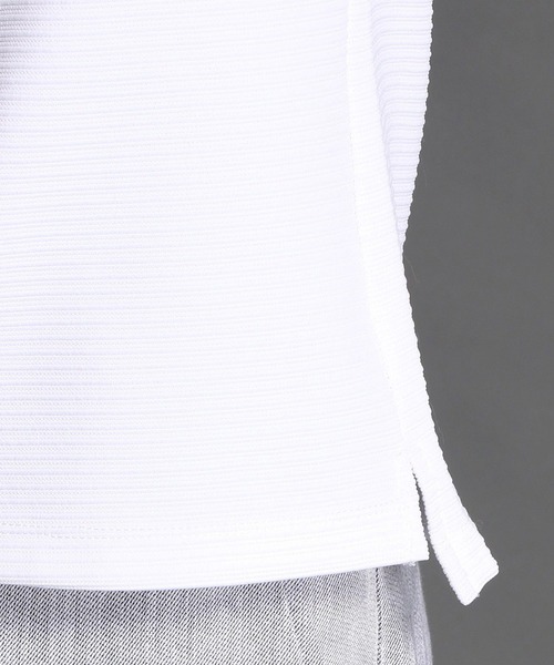 MONSIEUR NICOLE（ムッシュニコル）の「タックボーダーＴシャツ（Tシャツ/カットソー・メンズ・ブルー/ライトグレー/グレー/ホワイト/モカ・MEDIUM/LARGE/X-LARGE）」の12枚目の写真