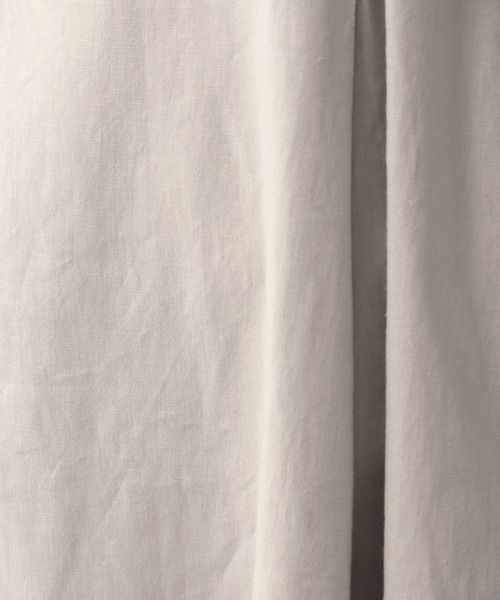 GLOBAL WORK（グローバルワーク）の「リネンコンSETUPワンピース【MATINEE LINE】/940059（ワンピース・レディース・グリーン系その他6/ダークブラウン/グレイッシュベージュ・FREE）」の12枚目の写真