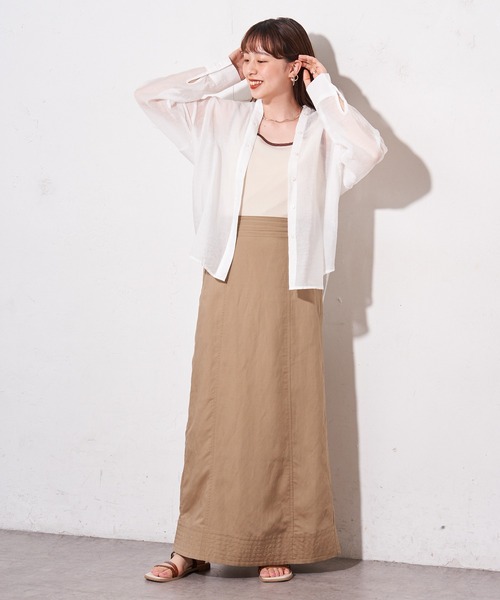 DISCOAT（ディスコート）の「【ZOZO限定】パイピングスクエアタンクトップ（タンクトップ・レディース・アイボリー/ブラック/グレイッシュベージュ・FREE）」の6枚目の写真