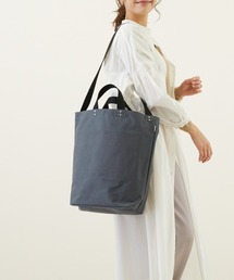 ルートート/はっ水加工 ショルダー 付 縦型トートバッグ SN.トール2wyリペレントキャンバス-D