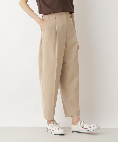 NATURAL BEAUTY BASIC（ナチュラルビューティーベーシック）の「ハイウエストコクーンパンツ（その他パンツ・レディース・ライトグリーン/ブラック/ベージュ・X-SMALL/SMALL/MEDIUM）」の19枚目の写真