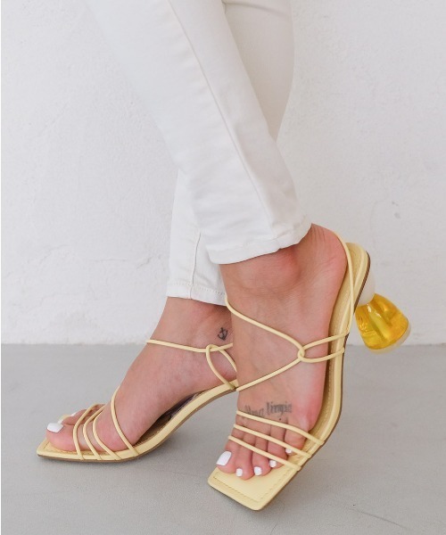 ALEXIA STAM(アリシアスタン)の「【ViVi 6月号掲載】Cord Strap Sandals/コードストラップサンダル(サンダル・レディース・キャメル/ブラック/ホワイト/レモンイエロー/ラベンダー・S/M/L)」の5枚目の写真