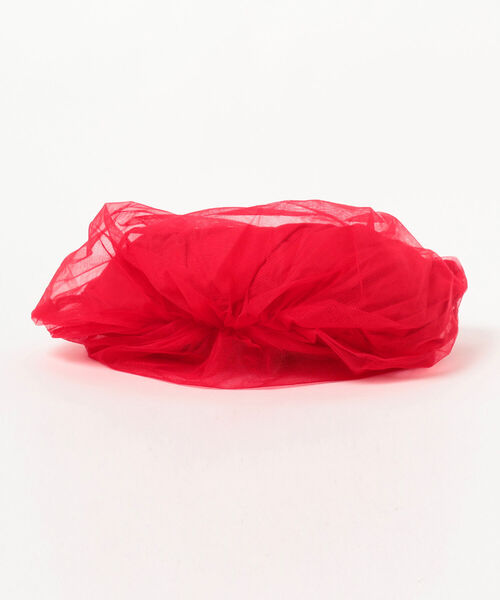 Ray BEAMS(レイビームス)の「HELOYSE / バルーン チュール バッグ S(トートバッグ・レディース・レッド/グリーン・ONE SIZE)」の6枚目の写真