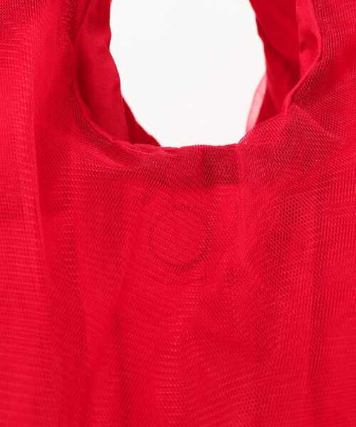 Ray BEAMS(レイビームス)の「HELOYSE / バルーン チュール バッグ S(トートバッグ・レディース・レッド/グリーン・ONE SIZE)」の7枚目の写真